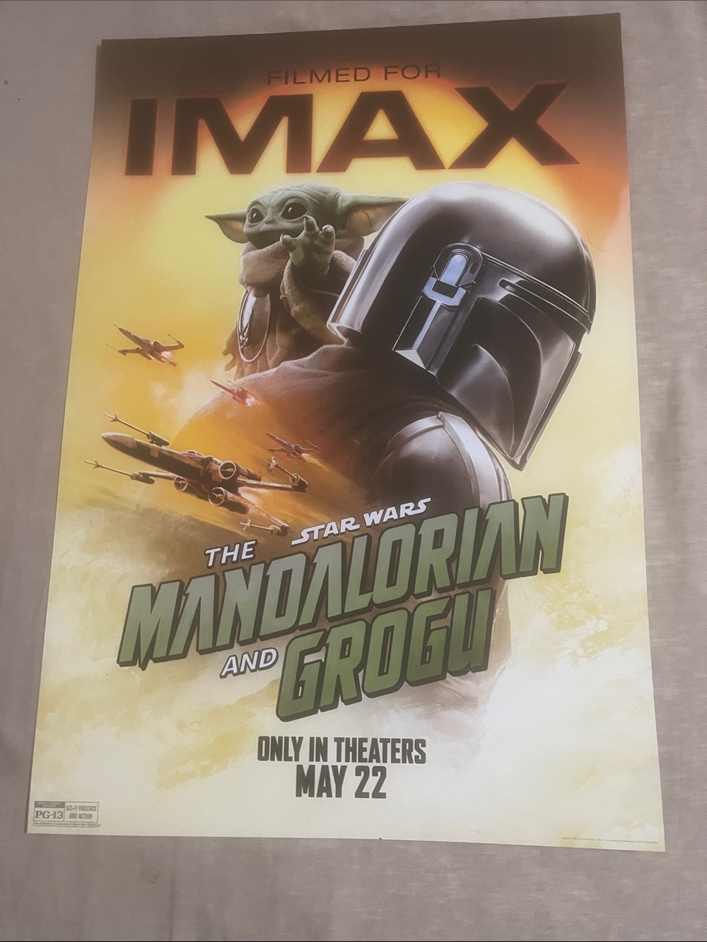 Star Wars Mandalorian and Grogu Movie Poster & Lego Set 5/4/26 Exclusive NEW - Picture 5 of 7
